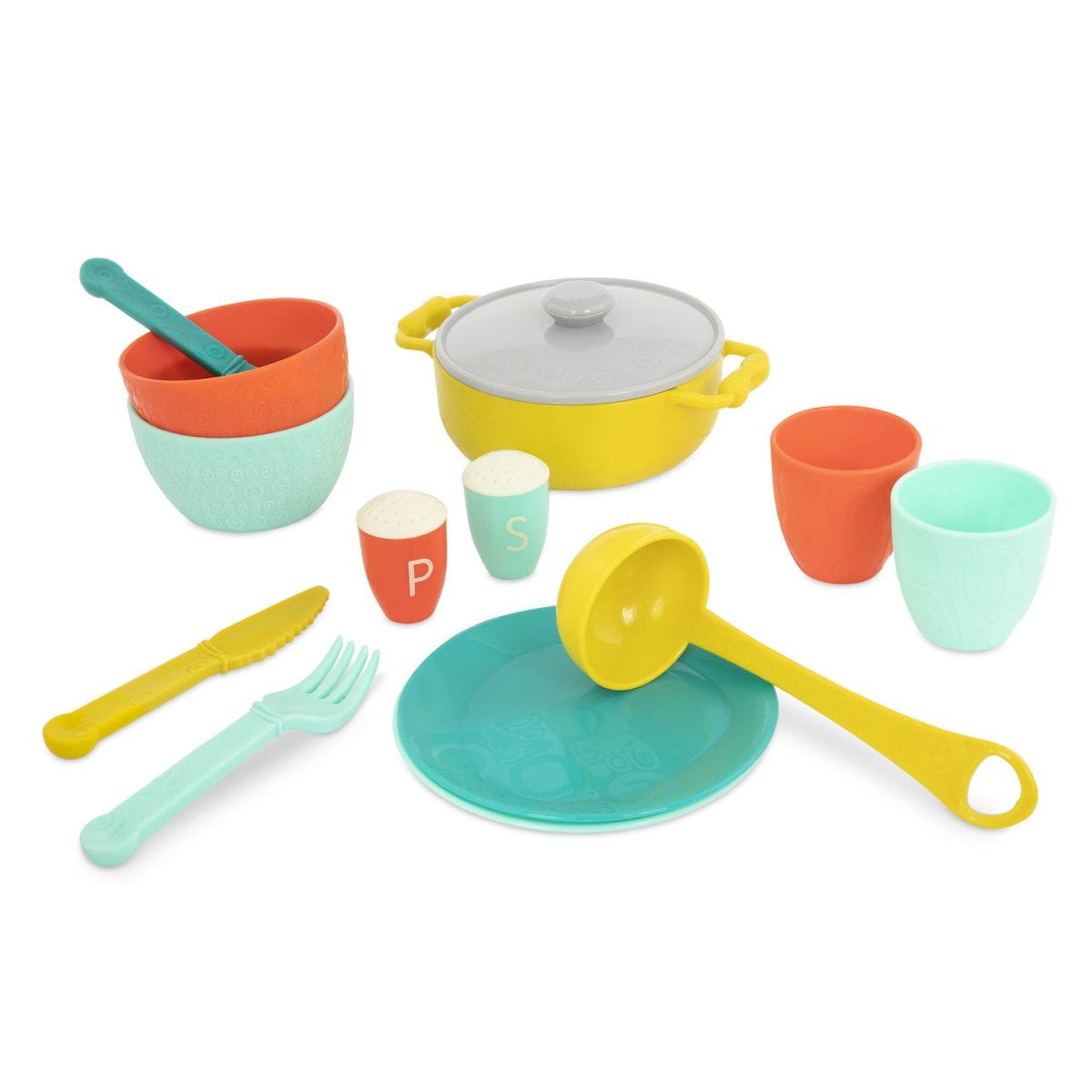 BX2035_DP_B B.TOYS: Mini Chef Kitchen Set – zastawa STOŁOWA i akcesoria KUCHENNE - obrazek 5