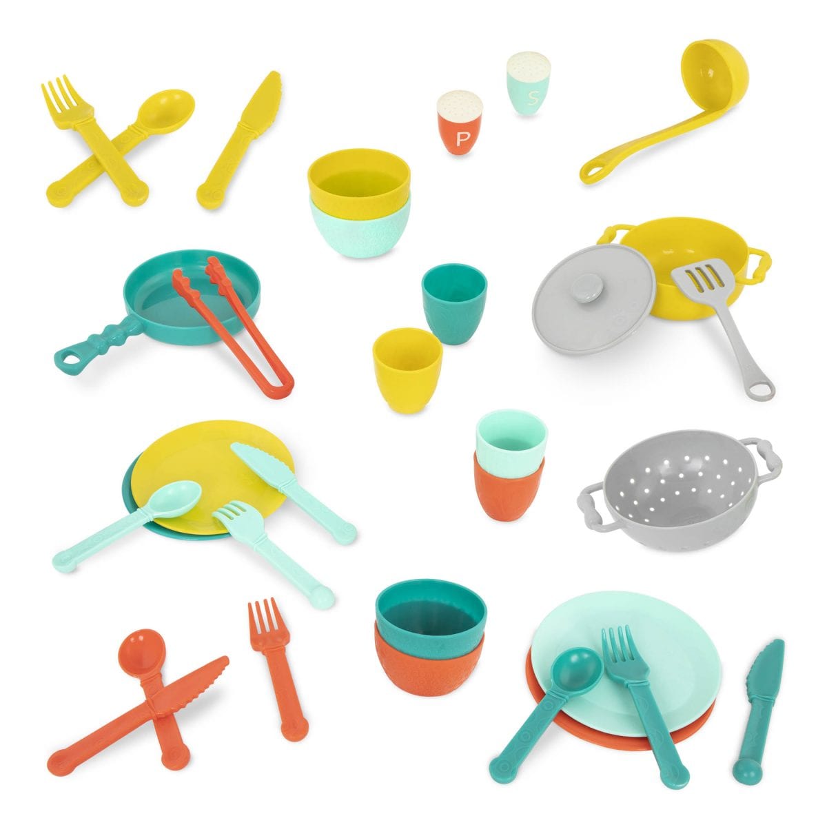 BX2035_PR B.TOYS: Mini Chef Kitchen Set – zastawa STOŁOWA i akcesoria KUCHENNE - obrazek 3