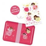 A Little Lovely Company: śniadaniówka lunchbox z naklejkami WRÓŻKI