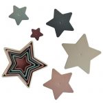 Mushie: piramidka sensoryczna NESTING STAR