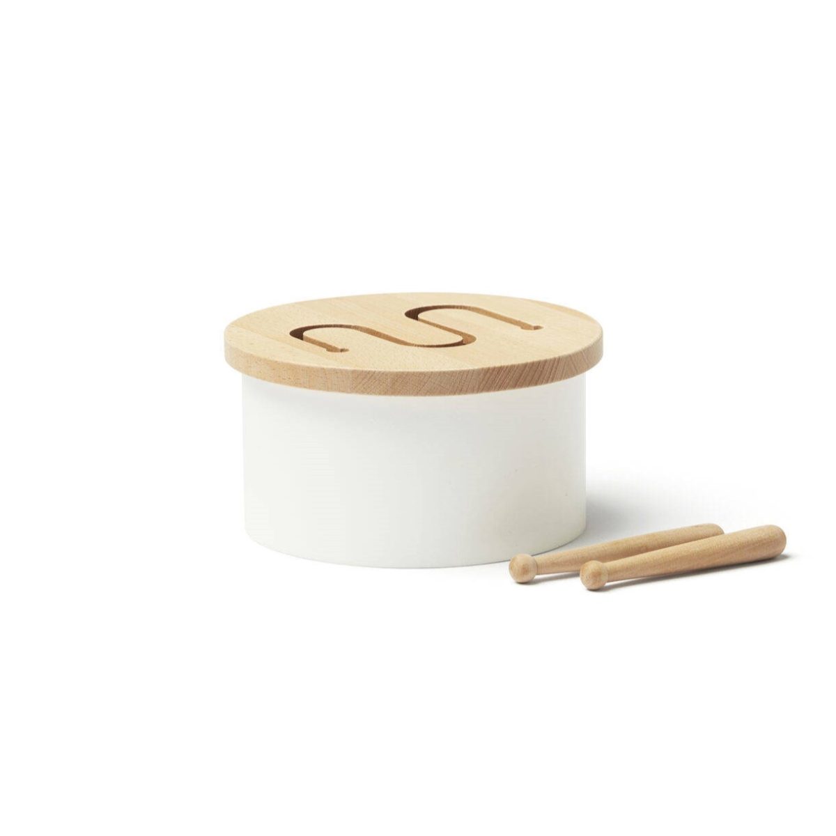 Kids Concept: bębenek dla dziecka WHITE - obrazek 1