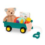 B.Toys: HappyHues wagonik z misiem, książką i zestawem piknikowym