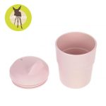 Lassig: kubek z silikonową pokrywką z dziubkiem Little Chums MYSZKA