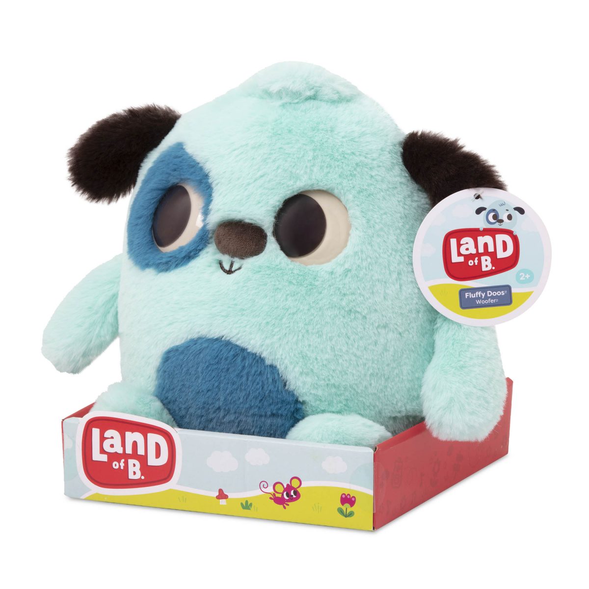 LB1903Z_PKG B.TOYS: PIESEK WOOFER Fluffy Doos – PUCHATY WIELKOOKI PRZYJACIEL - obrazek 3