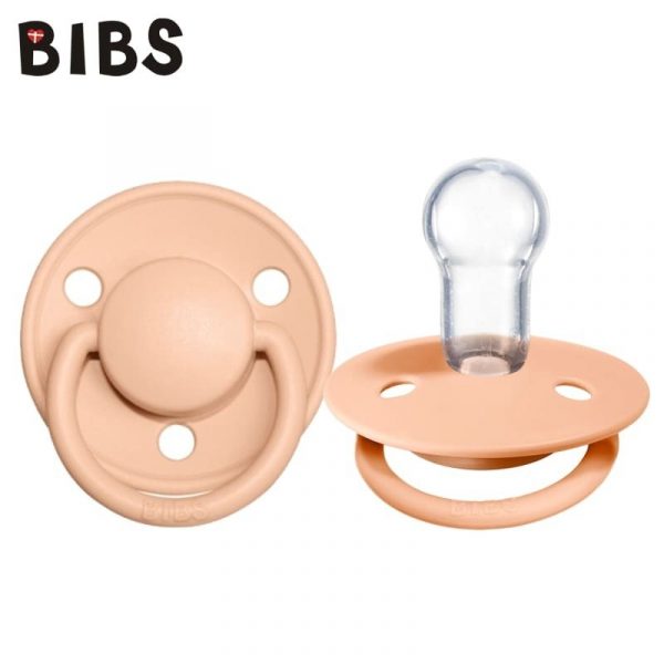 BIBS: DE LUX smoczek uspokajający silikonowy PEACH SUNSET ONE SIZE