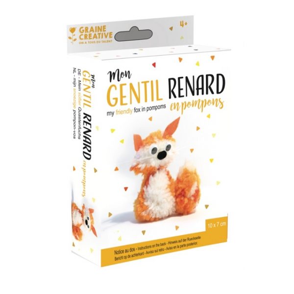 GRAINE CREATIVE: Zestaw Lisek z Pomponów