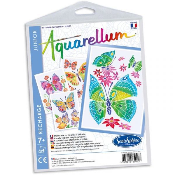 SentoSphere: Aquarellum Kwiaty i Motyle plansze