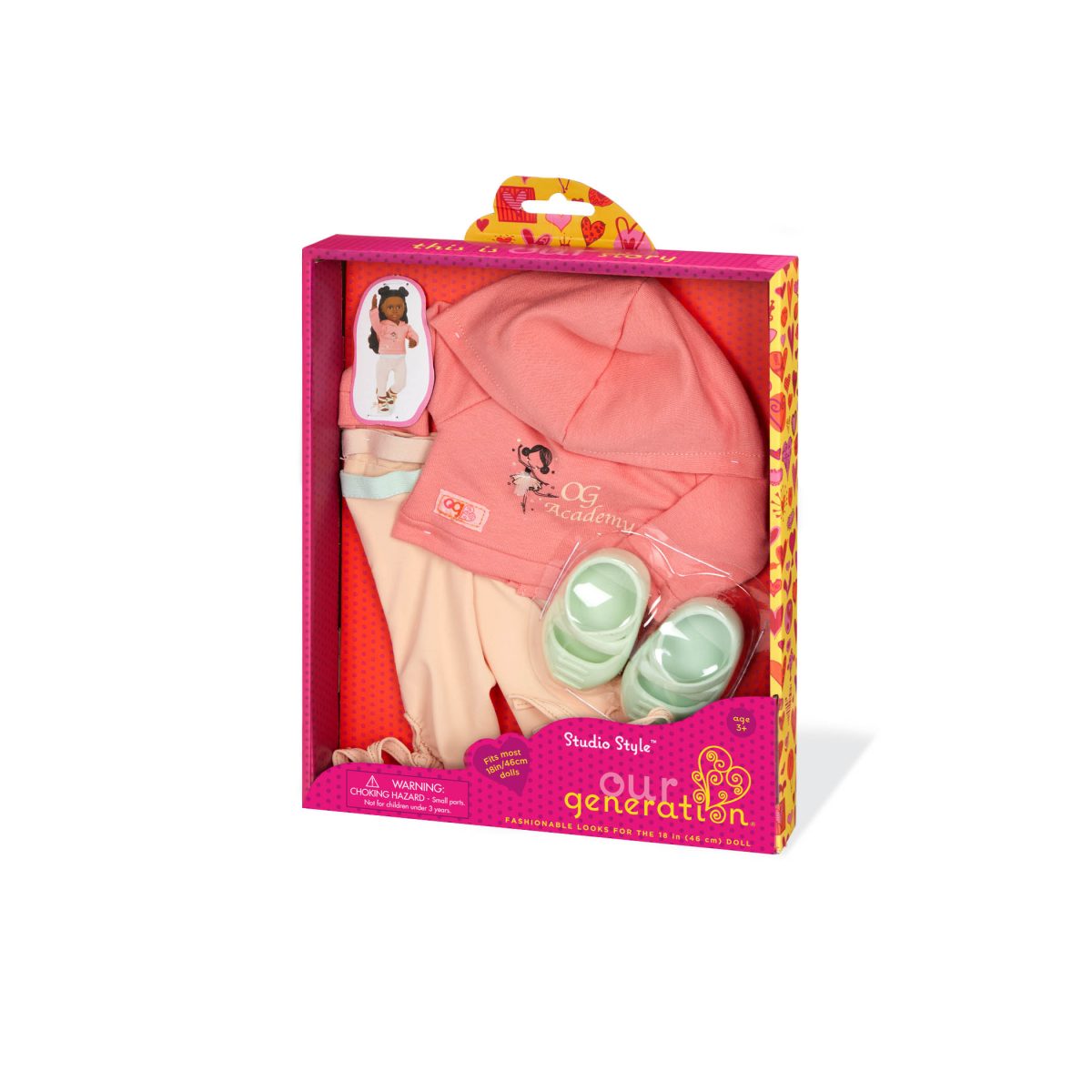 Our Generation: Zestaw ubranek dla lalek 46cm – STUDIO STYLE BALET - obrazek 3
