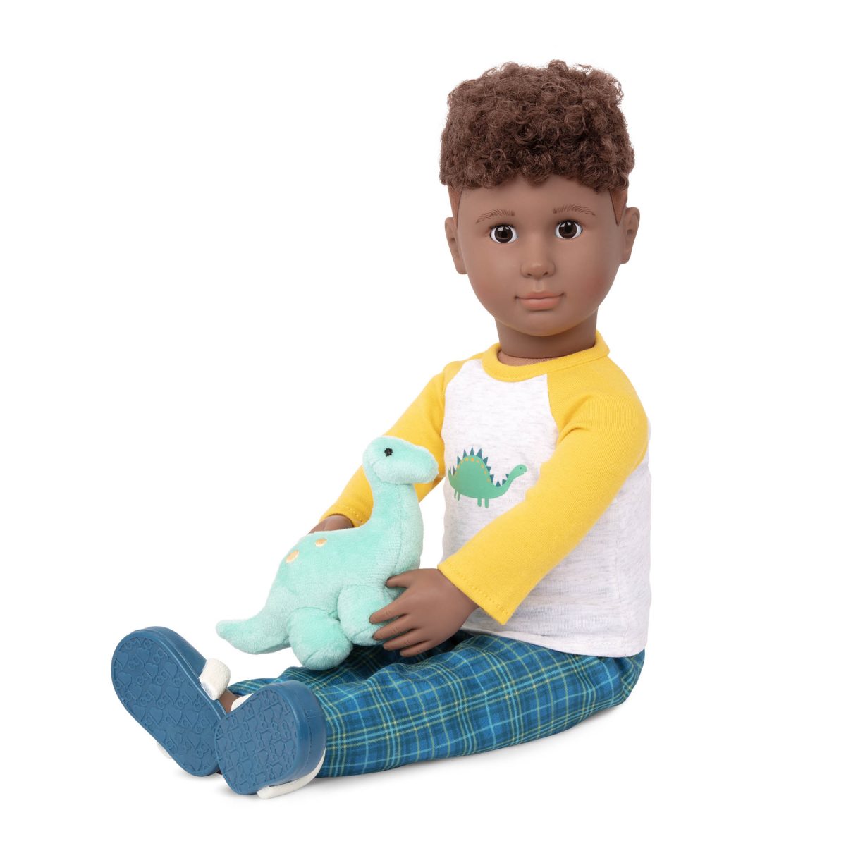 BD30477_DP_B Our Generation: Zestaw ubranek dla lalki - CHŁOPCA / pidżamka DINO-SNORES - obrazek 4