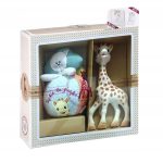 Żyrafa Sophie VULLI: zestaw narodzinowy ŻYRAFA + GRZECHOTKA