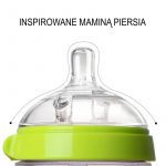 Comotomo: silikonowe butelki antykolkowe 2-pack MOM'S BREAST 150 ml Green NEWBORN - obrazek 5