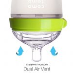 Comotomo: silikonowa butelka antykolkowa MOM'S BREAST 250 ml Green BABY - obrazek 4