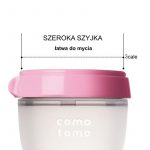 Comotomo: silikonowa butelka antykolkowa MOM'S BREAST 250 ml Pink BABY - obrazek 6