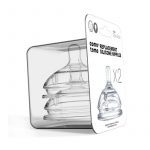 Comotomo: silikonowe smoczki antykolkowe 2-pack SLOW FLOW - obrazek 3