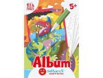 SABBIARELLI Album do kolorowania magicznym piaskiem Dinozaury 5+