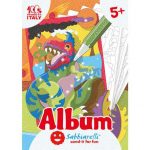 SABBIARELLI Album do kolorowania magicznym piaskiem Dinozaury 5+