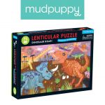 Mudpuppy: puzzle soczewkowe 3D Dinozaury 75 el.