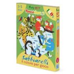 SABBIARELLI Zestaw magiczny piasek Świat zwierząt 3+