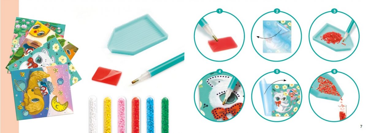 Djeco: Zestaw art DIAMENTY - PRZYJACIELE 7+ - obrazek 3