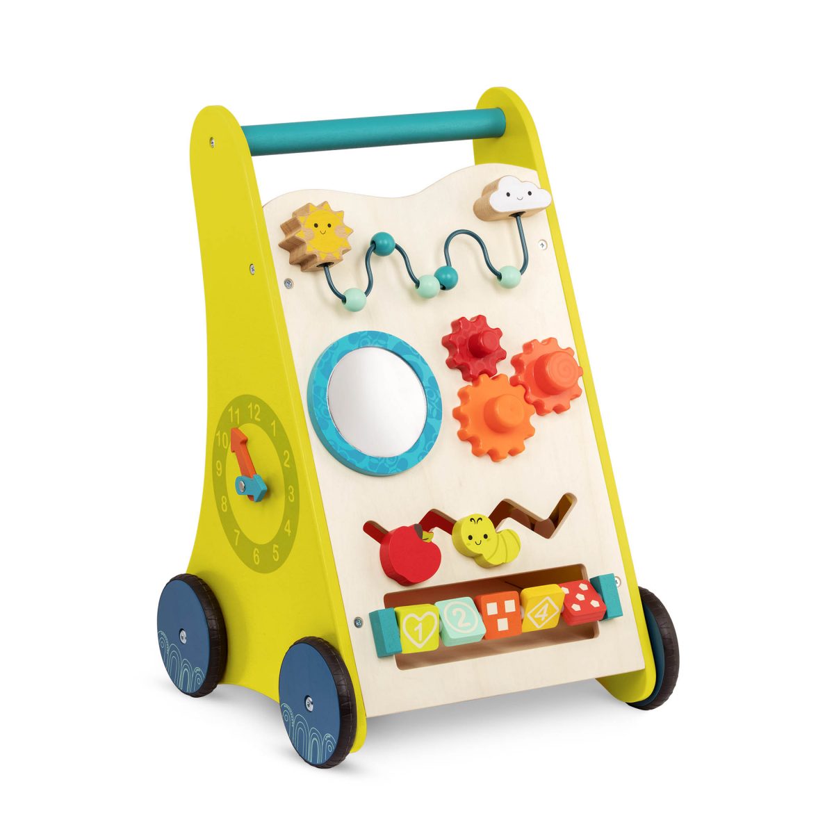 B.Toys: drewniany chodzik pchacz edukacyjny - Walk ‘n’ Learn - obrazek 1