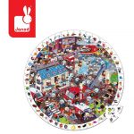 Janod: puzzle w walizce - Straż Pożarna 208 el. 6+ - obrazek 2