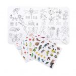 Moulin Roty: Kolorowanka z naklejkami BOTANIKA - obrazek 2