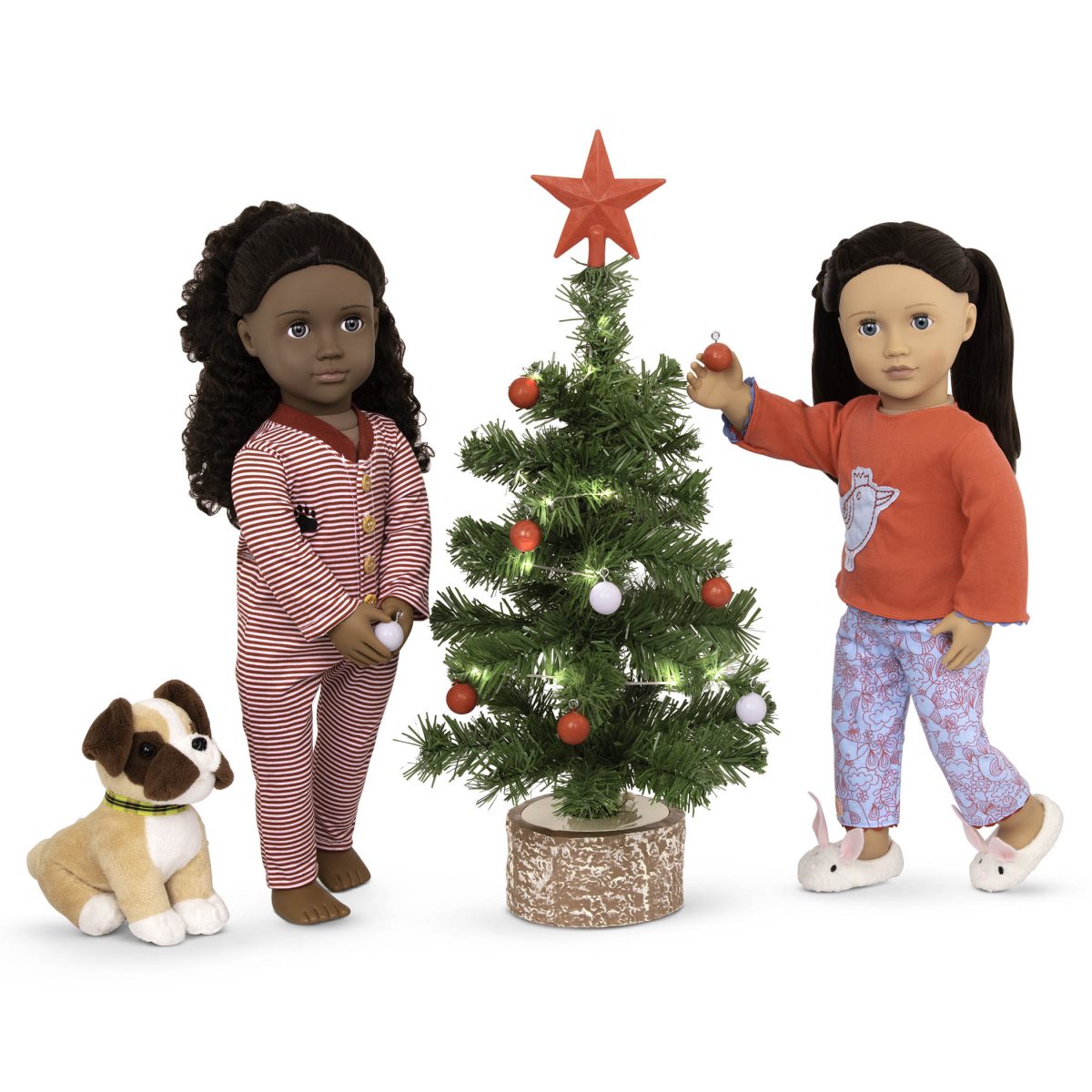 Our Generation: Choinka z lampkami i ozdobami – OG Merry & Bright Holiday Tree - obrazek 4