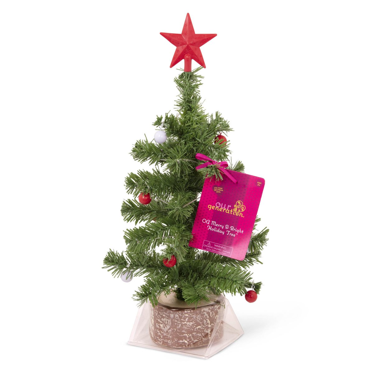 Our Generation: Choinka z lampkami i ozdobami – OG Merry & Bright Holiday Tree - obrazek 2