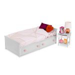 Our Generation: Zestaw do SYPIALNI – Goodnight Glow Bedroom Set - obrazek 3