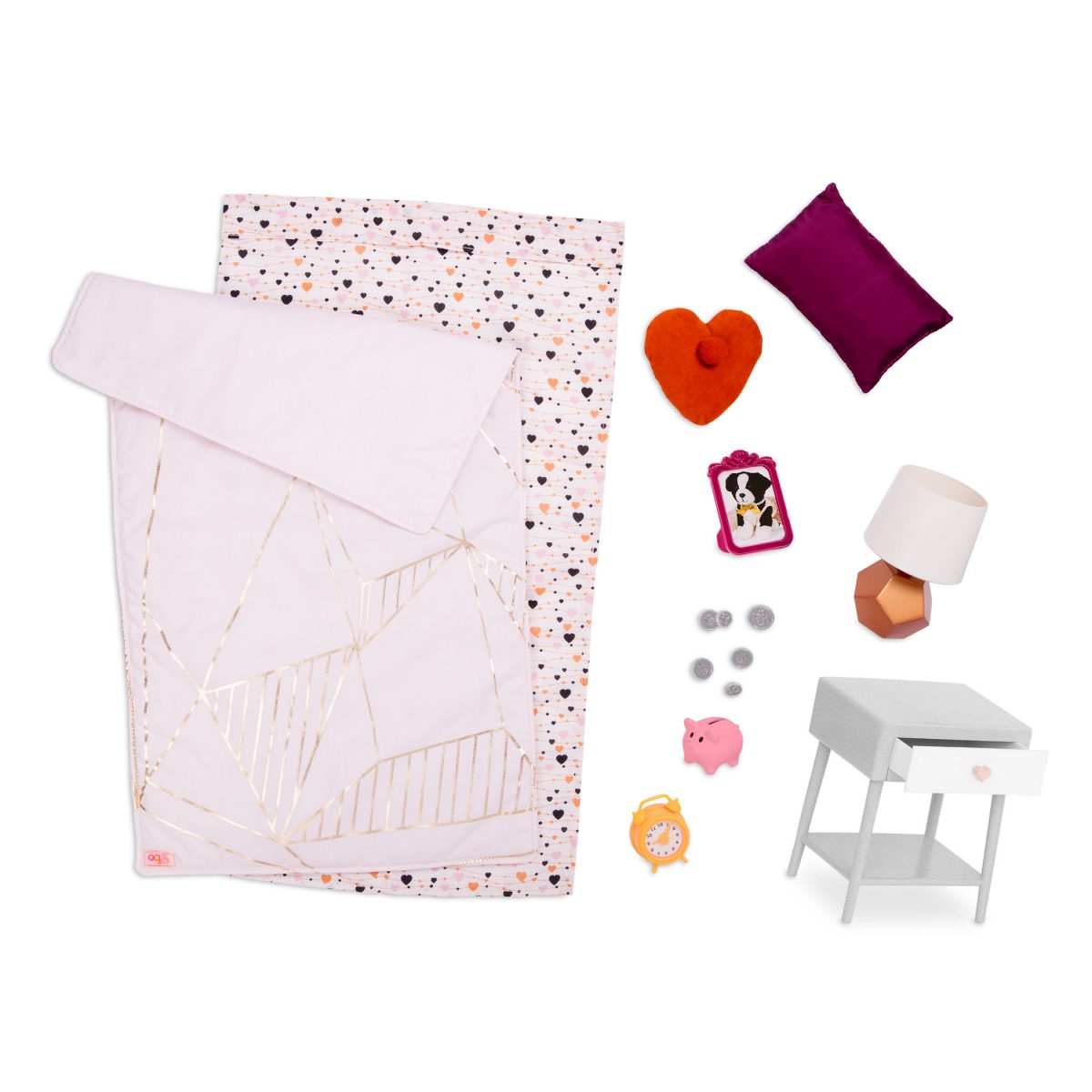 Our Generation: Zestaw do SYPIALNI – Goodnight Glow Bedroom Set - obrazek 1