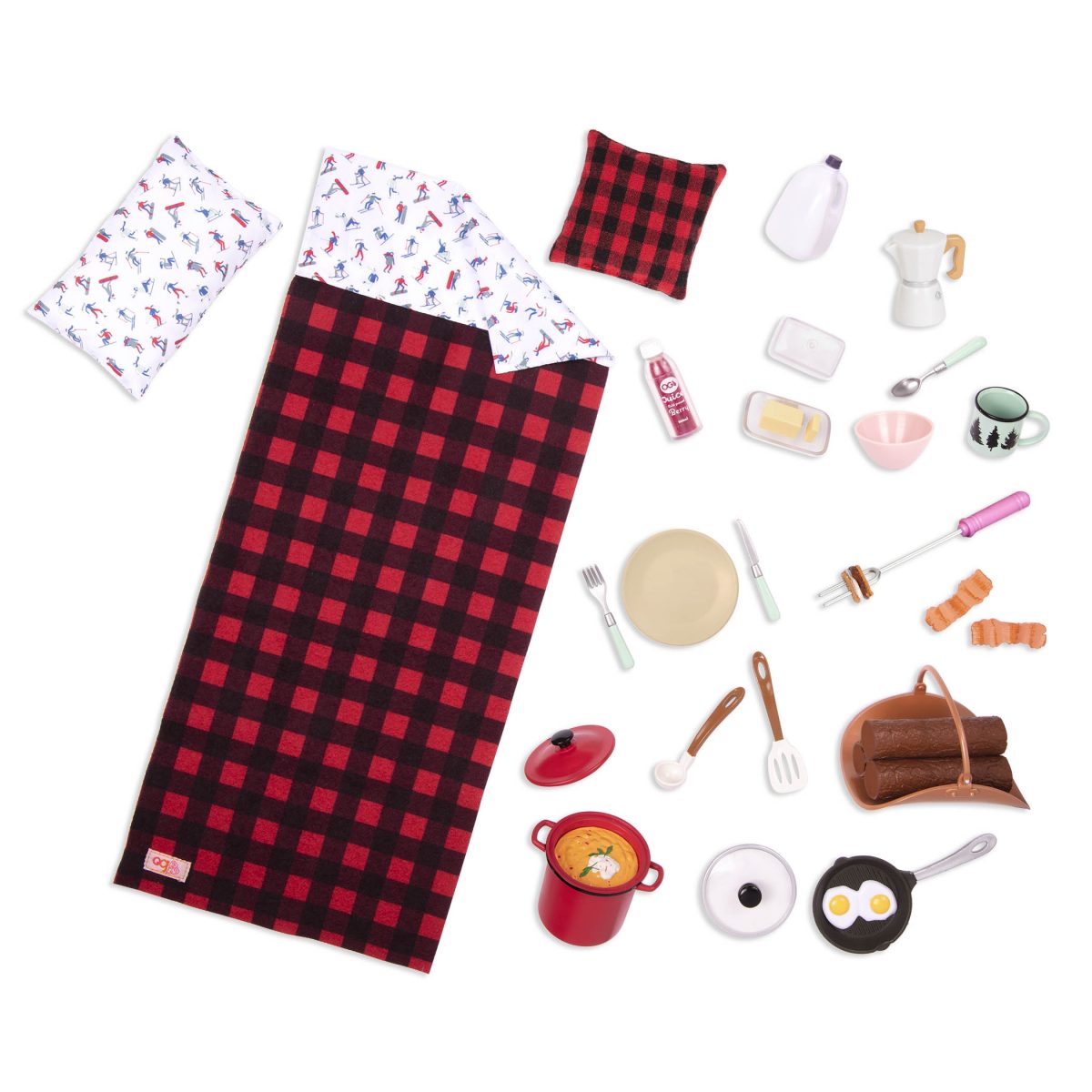 Our Generation: chata z bali DOMEK ZIMOWY – OG Cozy Cabin - obrazek 4