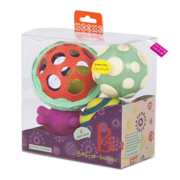 B.toys: piłki sensoryczne z piłką świecącą - Ball-a-baloos