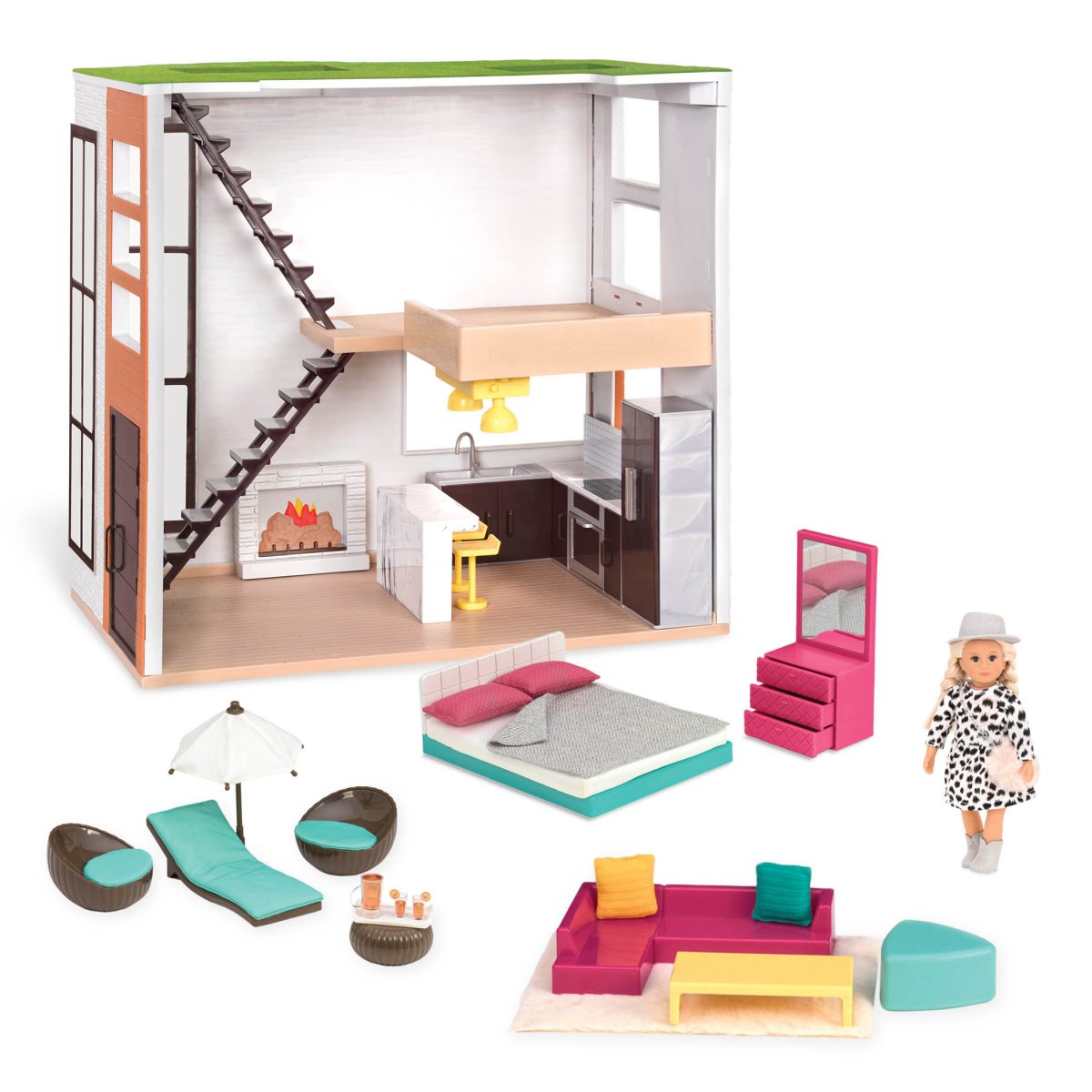 LORI: LOFT – domek z LALECZKĄ i MEBLAMI – Lori’s Loft - obrazek 1