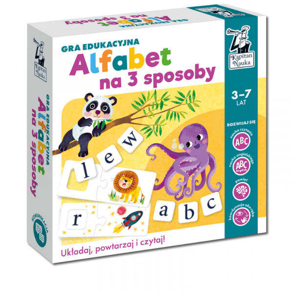 Kapitan Nauka: gra edukacyjna - alfabet na 3 sposoby