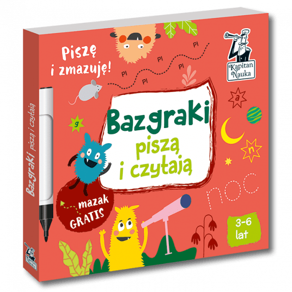 Kapitan Nauka: bazgraki piszą i czytają 3-6 lat