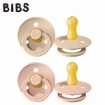 BIBS: smoczek uspokajający kauczuk Hevea 2-pack BLUSH & VANILLA S