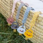 BIBS: zawieszka do smoczka PACIFIER BRAID - Petrol/Baby Blue - obrazek 2