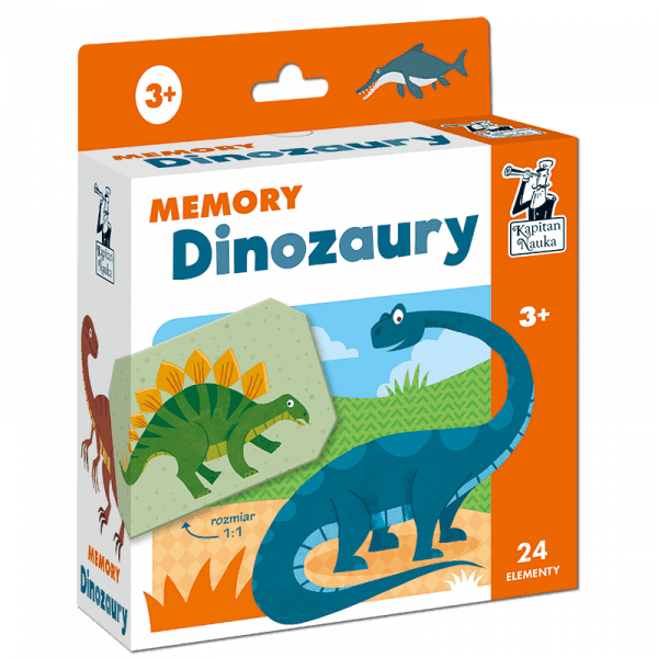 Kapitan Nauka: gra memory - dinozaury