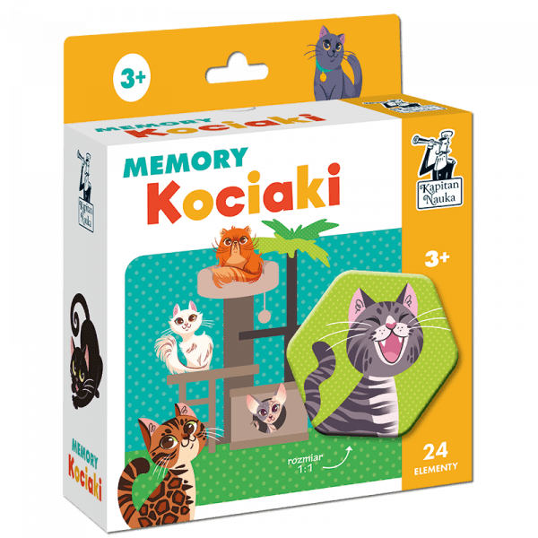 Kapitan Nauka: gra memory - kociaki