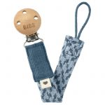 BIBS: zawieszka do smoczka PACIFIER BRAID - Petrol/Baby Blue