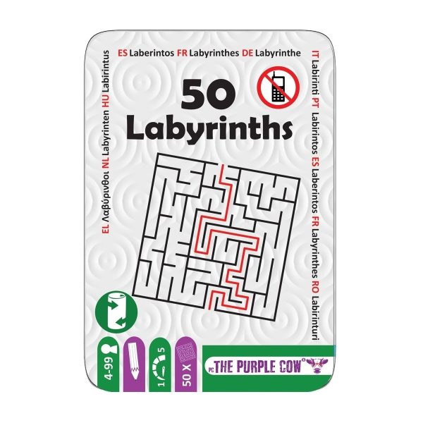 The Purple Cow: podróżne łamigłówki - 50 labiryntów