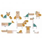 Londji: drewniana układanka - lis i myszka - obrazek 2