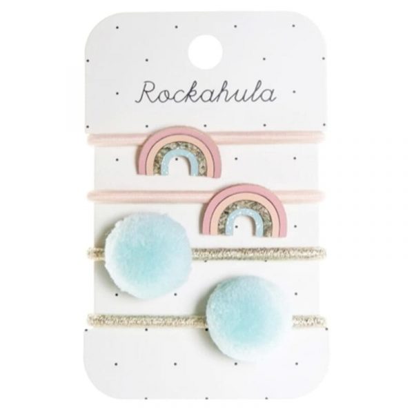 Rockahula Kids: gumki do włosów 4 szt. Sorbet Rainbow