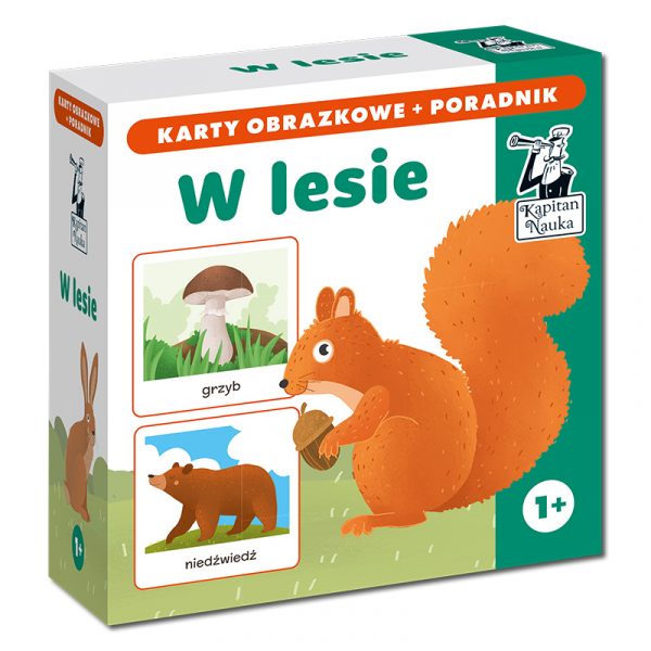 Kapitan Nauka: karty obrazkowe + poradnik - w lesie