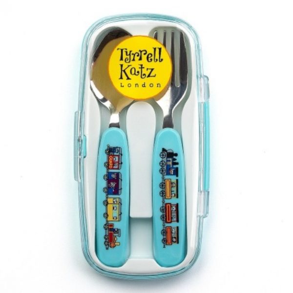 Tyrrell Katz: POCIĄGI - ZESTAW SZTUĆCÓW 12m+