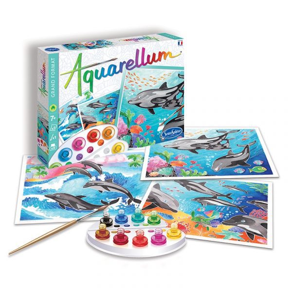 SentoSphere: ZESTAW ART Aquarellum DELFINY 8+