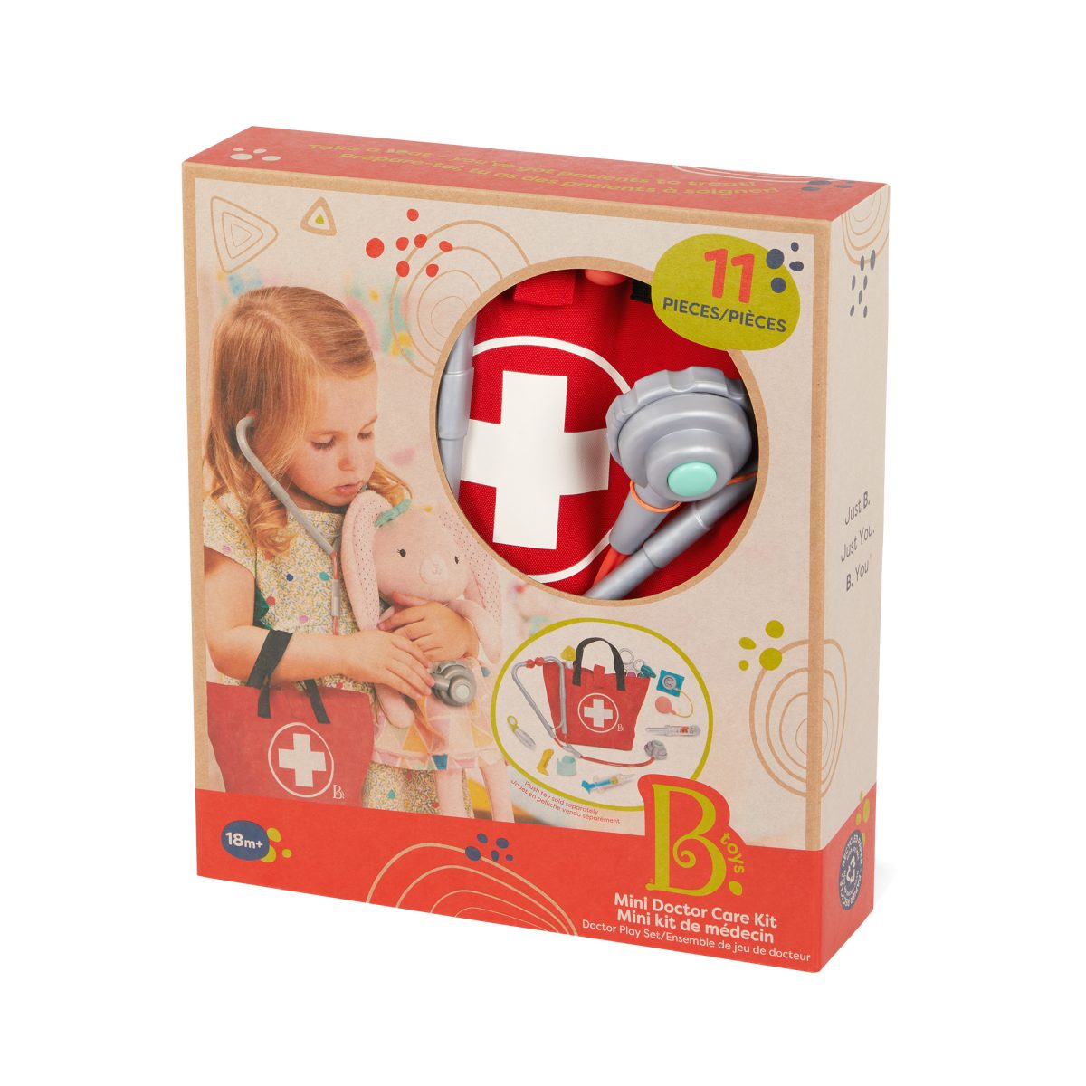 BX1989Z_PKG B.TOYS: Mini Doctor Care Kit – zestaw małego lekarza w torbie - obrazek 3