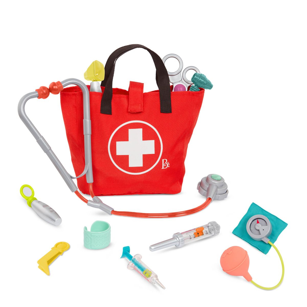 BX1989_DP_A B.TOYS: Mini Doctor Care Kit – zestaw małego lekarza w torbie - obrazek 4