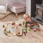 Tender Leaf Toys: Drewniana kolejka Podróż po lesie - obrazek 3