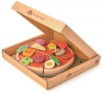 Tender Leaf Toys: Drewniana pizza z dodatkami na rzepy